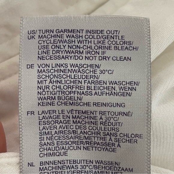 NYDJ White Linen Drawstring Pants, Size 4 - Picture 8 of 8